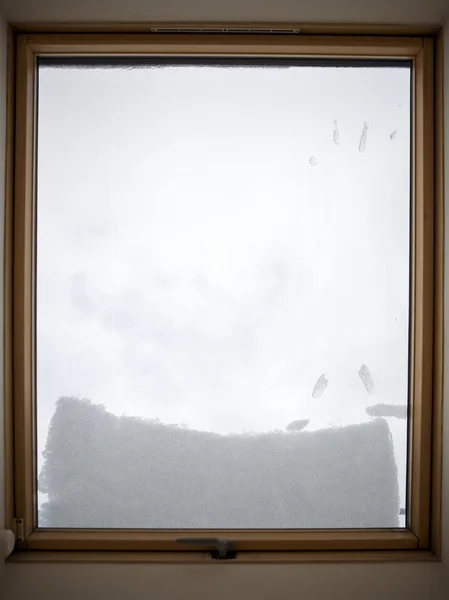 Window at winter.