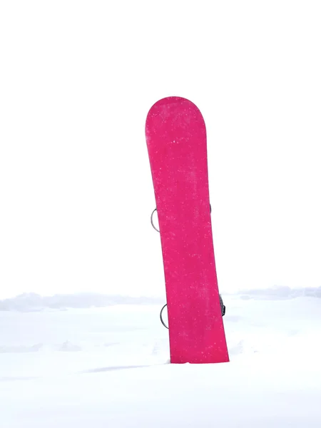 Snowboard ve sněhu — Stock fotografie