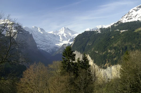 Toppen van de bergen, Alpen — Stockfoto