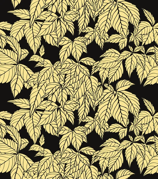 Leaf repeating wallpaper — Stock Vector