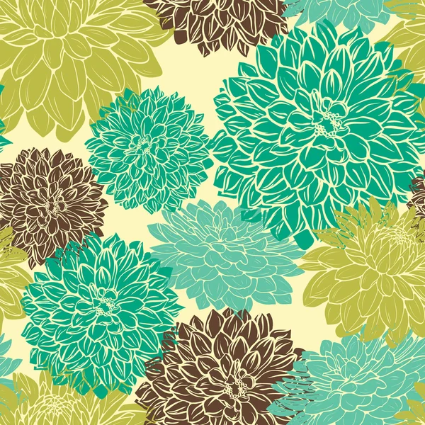 Floral repeating wallpaper — Stock Vector
