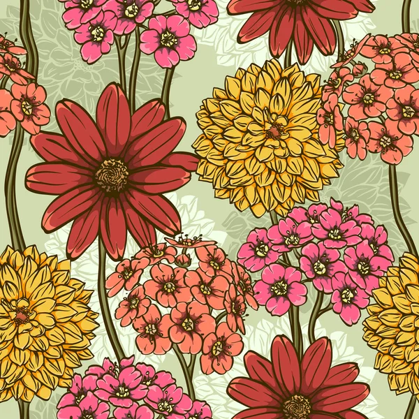 Fond d'écran répétitif floral — Image vectorielle