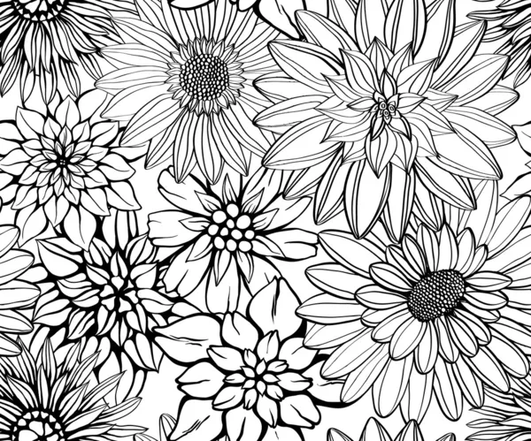 Fond d'écran répétitif floral — Image vectorielle