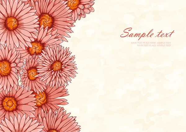 粉红色的花卉免费手绘制的花朵 — 图库矢量图片