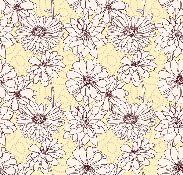 Floral sans couture bacground — Image vectorielle