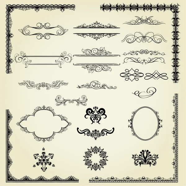 Conjunto de elementos de diseño — Archivo Imágenes Vectoriales