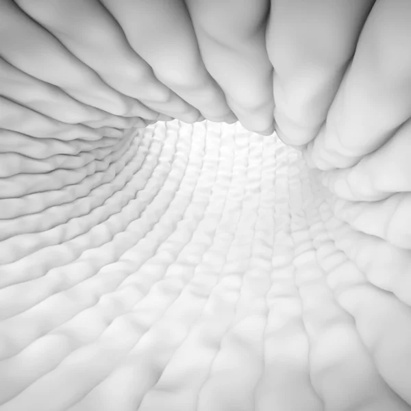 Witte abstracte tunnel — Stockfoto