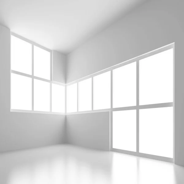 Білий порожній кімнаті — стокове фото