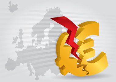 Euro crash? clipart