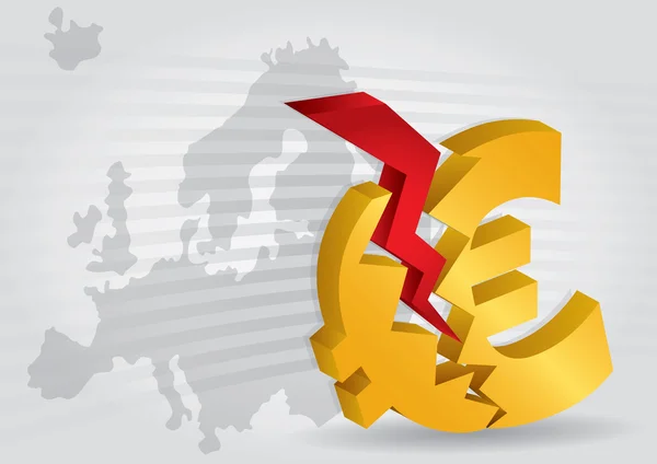 Crash euro ? — Image vectorielle