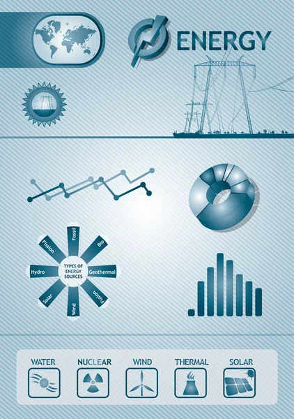 Infographic enerji grafiği