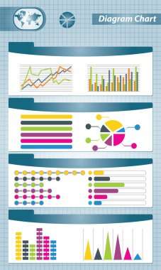 Diagram charts clipart