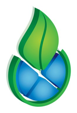 Leaf environmental icon clipart