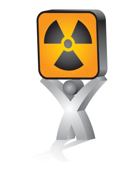 Radioactivity danger — Stock Vector