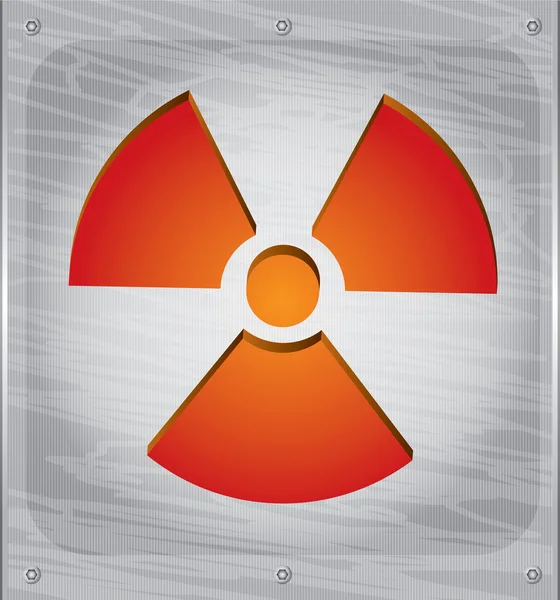 Perigo de radioactividade — Vetor de Stock