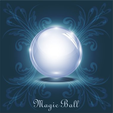 Vector magic ball clipart