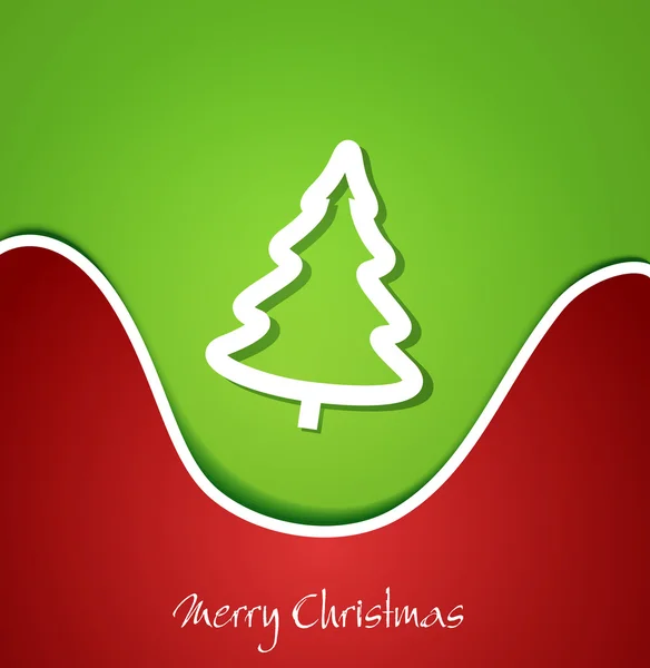 クリスマス ツリーとお祝いクリスマスの背景をベクトルします。 — ストックベクタ
