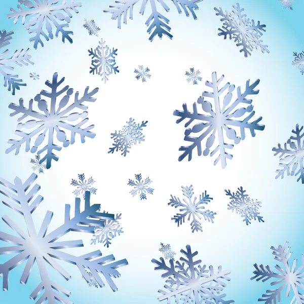 Background with snowflakes — Stock Vector