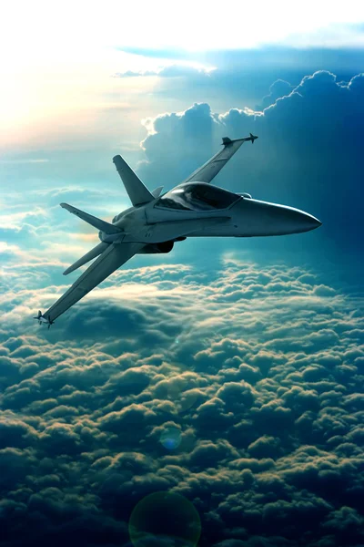 Jet de combate — Foto de Stock