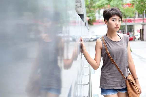 Retrato chica asiática — Foto de Stock