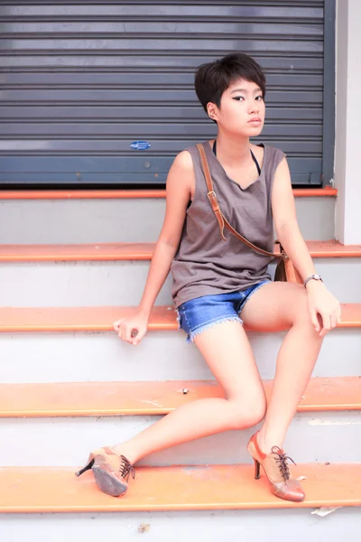 Portrait asian girl — Stock Photo, Image