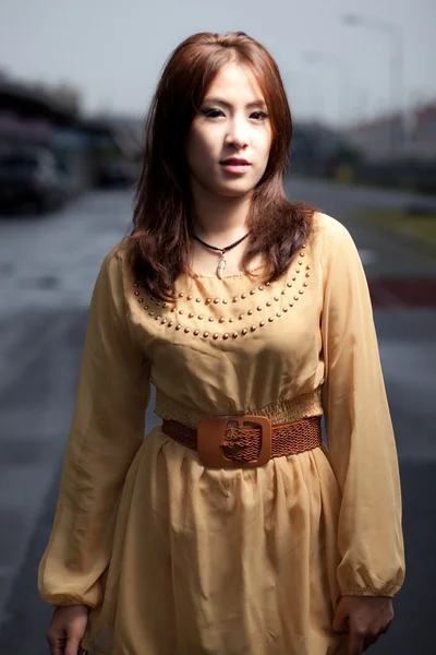 Mode skönhet asiatisk tjej — Stockfoto