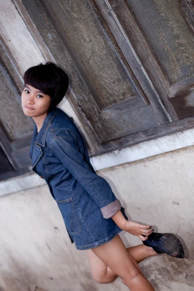 Moda retrato asiático chica — Foto de Stock