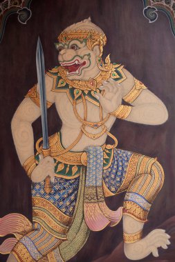 Tay ramayana boyama.