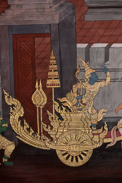 Ταϊλάνδης Ραμαγιάνα ζωγραφική. — Φωτογραφία Αρχείου