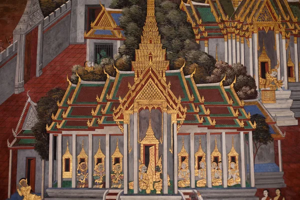 Thajské Rámajány malba. — Stock fotografie