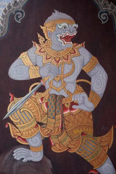 थाई रामायण पेंटिंग . — स्टॉक फ़ोटो, इमेज