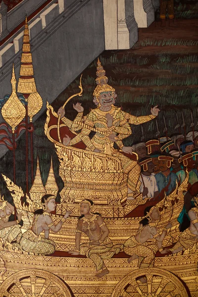 Pintura tailandesa Ramayana . —  Fotos de Stock