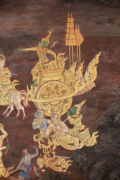 Ταϊλάνδης Ραμαγιάνα ζωγραφική. — Φωτογραφία Αρχείου
