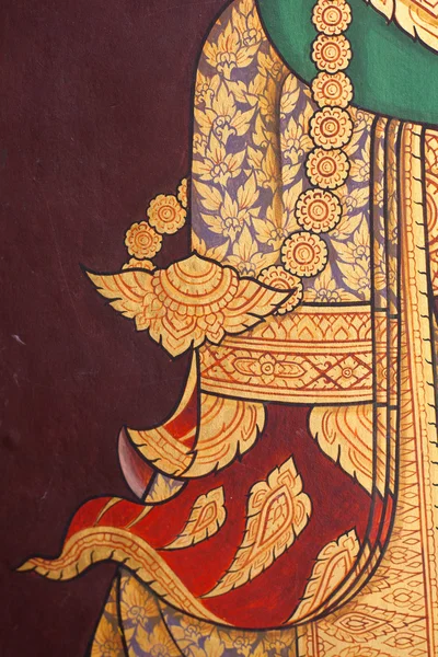 Antecedentes pintura tailandesa — Fotografia de Stock