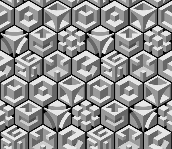 Abstracte 3d naadloze patroon — Stockfoto
