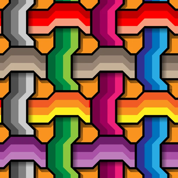 Abstracte 3d naadloze patroon — Stockvector