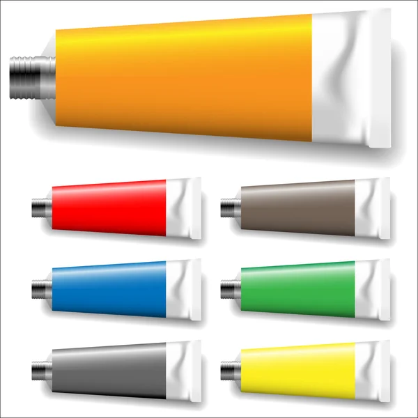 stock vector Paint tubes