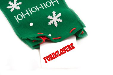 Foreclosure notice for the holidays clipart