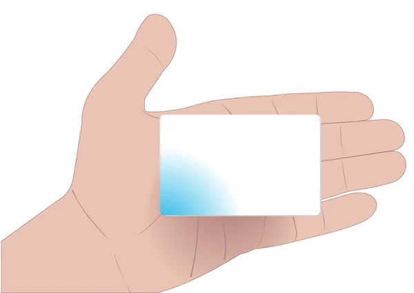 Main avec carte de crédit — Image vectorielle