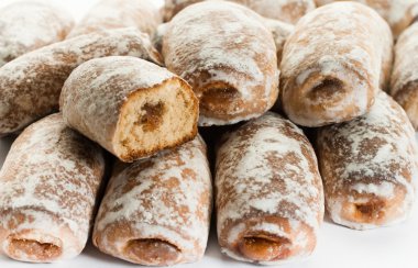 Honey cakes with fruits