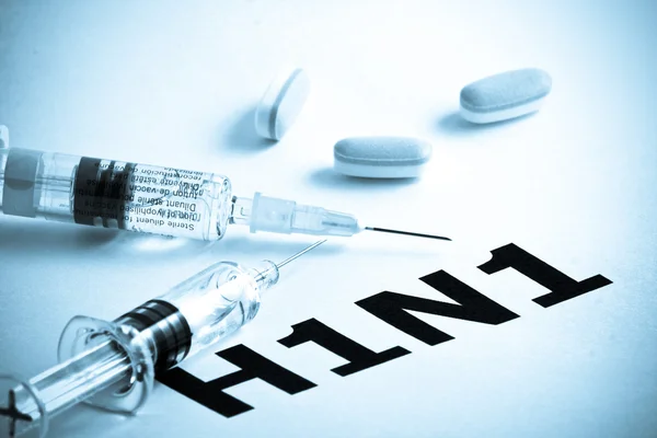 Virus chřipky H1N1 — Stock fotografie