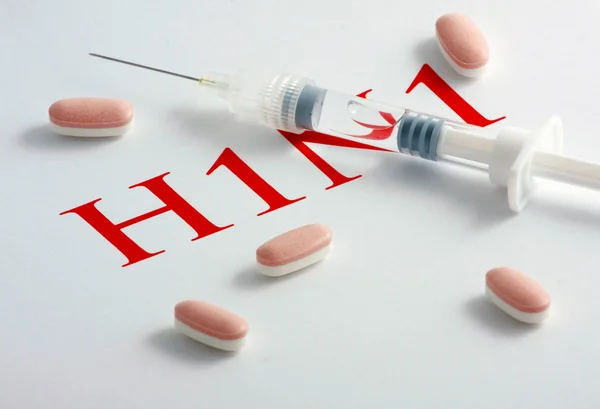 Вірус грипу H1n1 — стокове фото