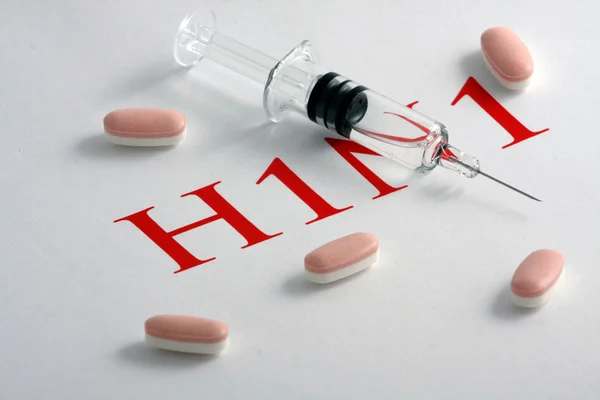 甲型 h1n1 流感病毒 — 图库照片