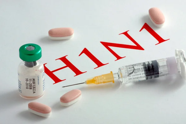 Virus influenzale H1N1 — Foto Stock