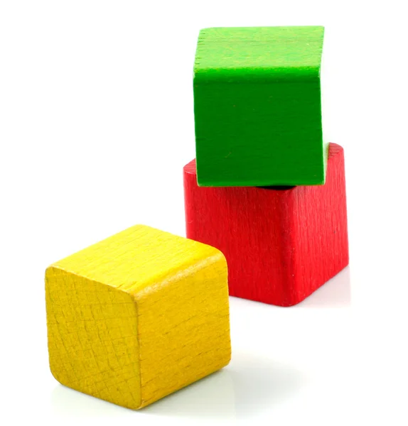 stock image Wooden building blocks