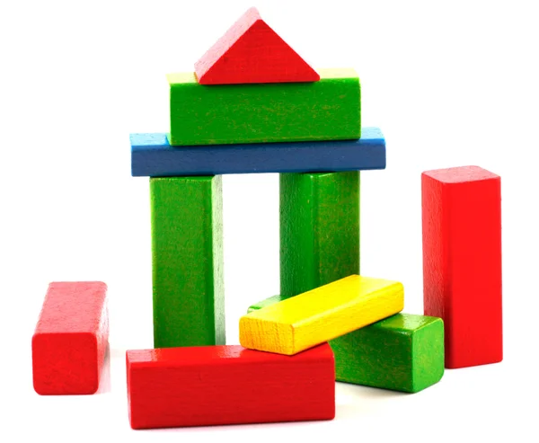Wooden building blocks — Stock Photo, Image