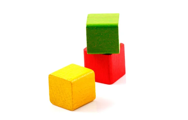 stock image Wooden building blocks