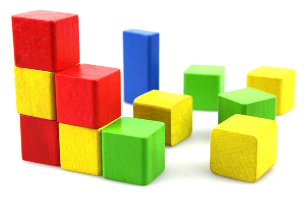 stock image Wooden building blocks