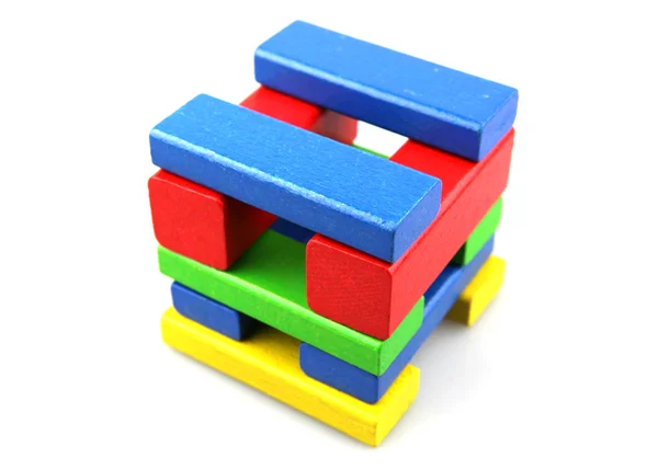 stock image Wooden building blocks