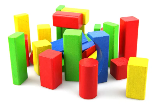 stock image Wooden building blocks